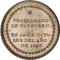 Peru, 1808 Proclamation Medal Choice Uncirculated