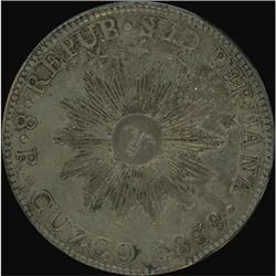 Peru. South Peru, 8 Reales, 1838 BA VF/EF