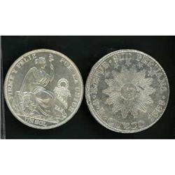 Peru, Lot of Two Crowns