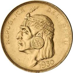 Peru. Republic, 1930 Extremely Fine/Almost Unc.