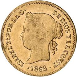 Philippines. Isabella II, 1833-1868, 1868/6 AU-Unc.