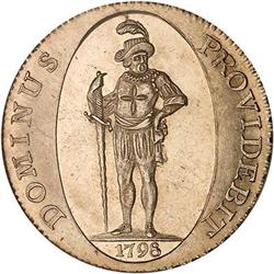 Bern. Canton, Taler, 1798 NGC MS 64