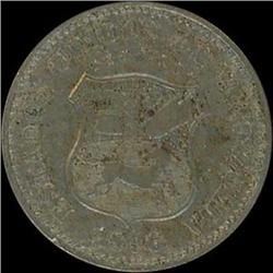 Venezuela. Republic, 5 Centimos, 1896 About EF