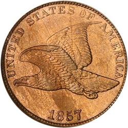 1857 Flying Eagle 1C NGC MS64