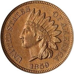 1859 Indian Head Cent PCGS MS63