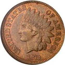 1872 Indian Head Cent NGC MS64 RB
