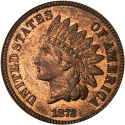 1872 Indian Head Cent PCGS MS63 RB