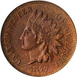 1877 Indian Head Cent PCGS MS63 RB