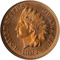 1882 Indian Head Cent PCGS MS64 RB