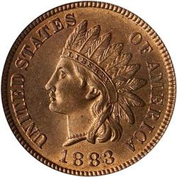 1883 Indian Head Cent PCGS MS65 RB
