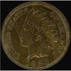 1886 Indian Head Cent. Variety 2. AU58