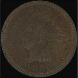 1889 Indian Head Cent BN RAW