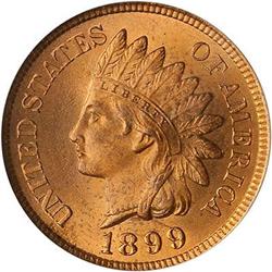 1899 Indian Head Cent PCGS MS64 RD
