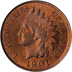 1901 Indian Head Cent PCGS MS64 RB