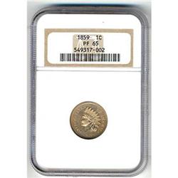 1859 Indian Head 1c
