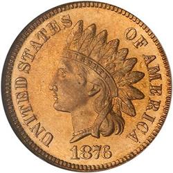 1876 Indian Head 1C NGC PF 66 RD CAM