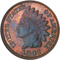 1887 Indian Head 1C NGC PF63 BN