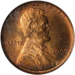 1909 Lincoln Cent. VDB PCGS MS65 RB
