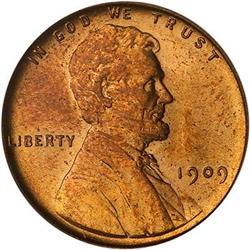 1909 Lincoln Cent. VDB PCGS MS65 RD