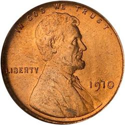 1910 Lincoln Cent NGC MS67 RD