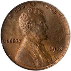 1913 Lincoln Cent PCGS MS64 BN