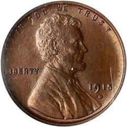 1915-D Lincoln 1C NGC MS64 BN