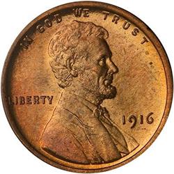 1916 Lincoln Cent PCGS MS66 RD