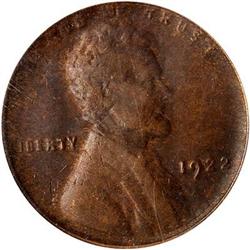 1922 Lincoln Cent. No D. Strong reverse PCGS XF45