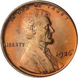 1926 Lincoln Cent PCGS MS67 RD