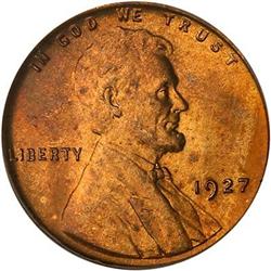1927 Lincoln Cent PCGS MS65 RD