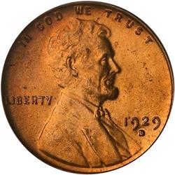 1929-D Lincoln Cent PCGS MS66 RD