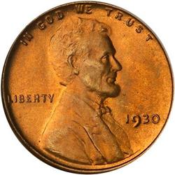 1930 Lincoln Cent NGC MS67 RD