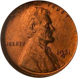 1931-S Lincoln Cent NGC MS66 RD