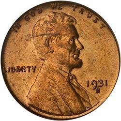 1931-S Lincoln Cent PCGS MS65 RD