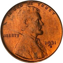 1931-S Lincoln Cent PCGS MS65 RD
