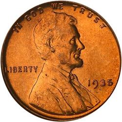 1935 Lincoln Cent NGC MS67 RD