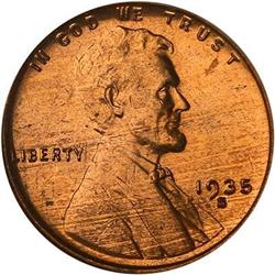 1935-S Lincoln Cent NGC MS67 RD