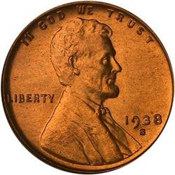 1938-S Lincoln Cent NGC MS67 RD