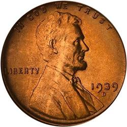 1939-D Lincoln Cent NGC MS67 RD
