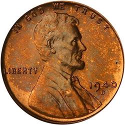 1940 Lincoln Cent NGC MS67 RD