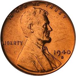 1940-S Lincoln Cent PCGS MS67 RD