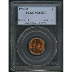 1972-D Lincoln Cent PCGS MS66 RD