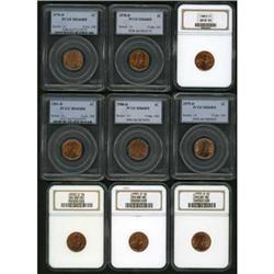 Lot of 9 Denver Mint Lincoln Cents: 1970-D to 1991-D
