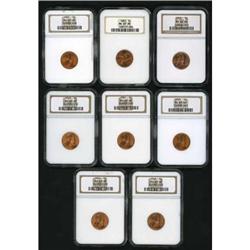 Lot of 8 Lincoln Cents: 1946 to 1963