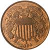 Image 1 : 1864 Two Cents. Large motto PCGS MS64 RB