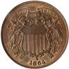 Image 1 : 1864 2C Large motto PCGS MS63 RB