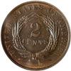 Image 2 : 1864 2C Large motto PCGS MS63 RB