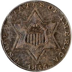 1855 Silver Three Cents PCGS PR66