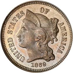 1869 Nickel 3C NGC PF66 CAM