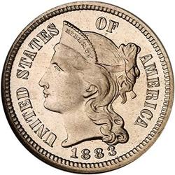1883 Nickel 3C NGC PF67 STAR